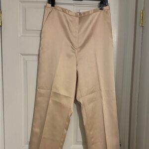 H&M Cream Satin Trousers